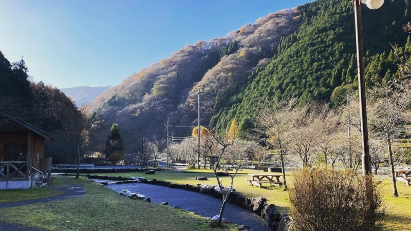 岡山県新見市にある別所アウトドアスポーツセンターから見える風景