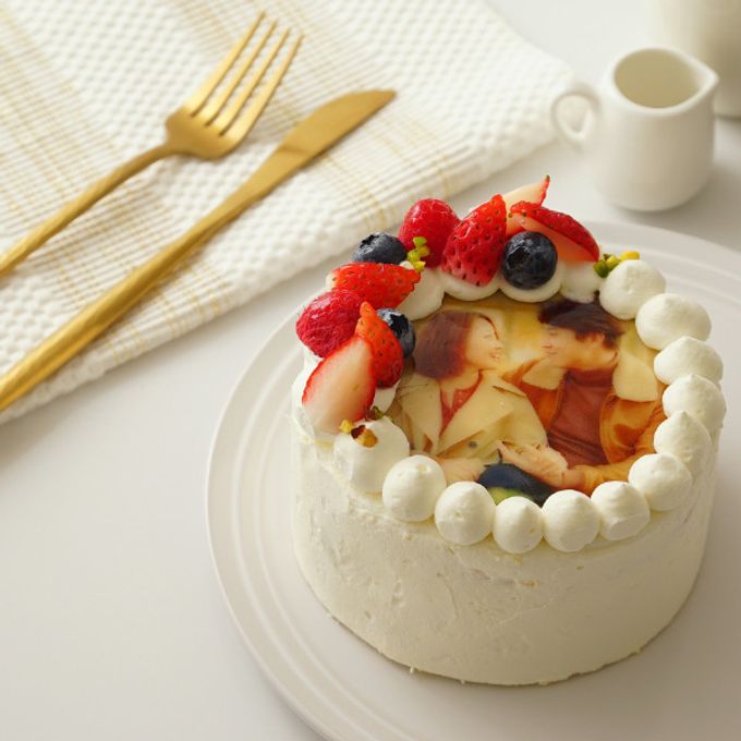 Cake.jpの丸写真ケーキ