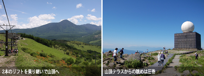 車山高原の景観
