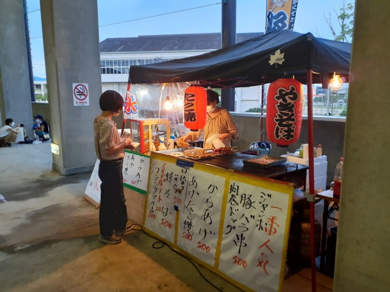 徳島インディゴソックスの飲食ブースに出店する「大将の店」