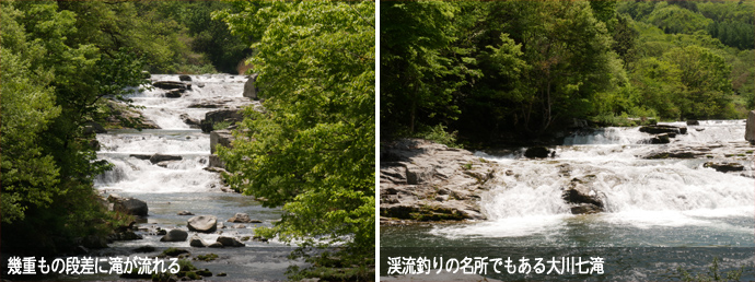 大川七滝の景観