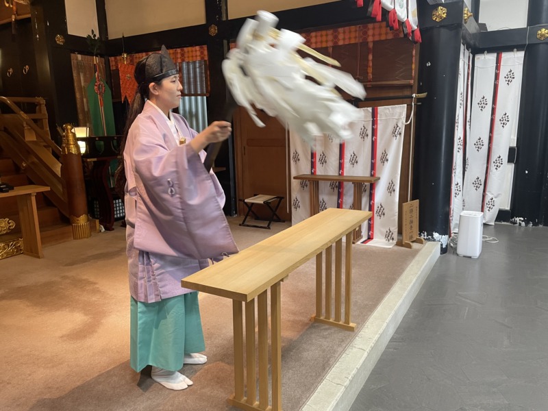 亀有香取神社のご祈祷の様子