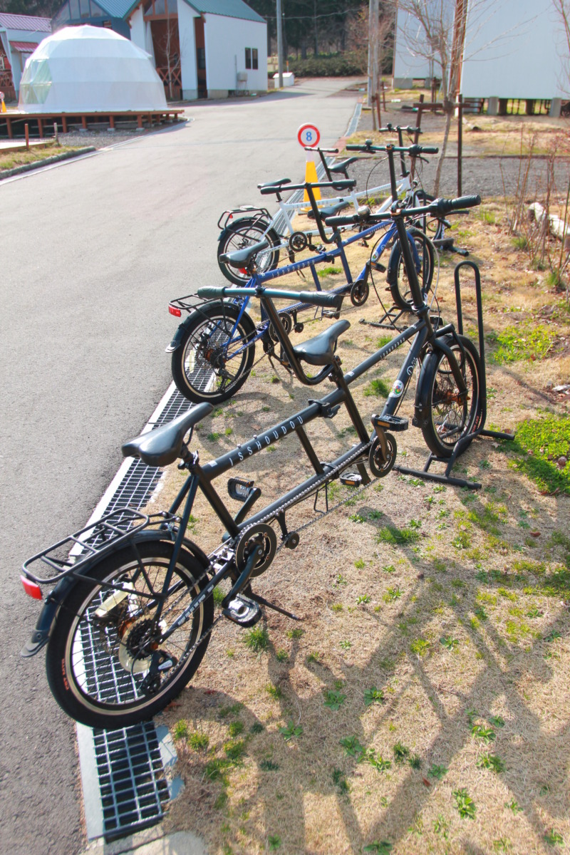 2人乗り自転車の写真