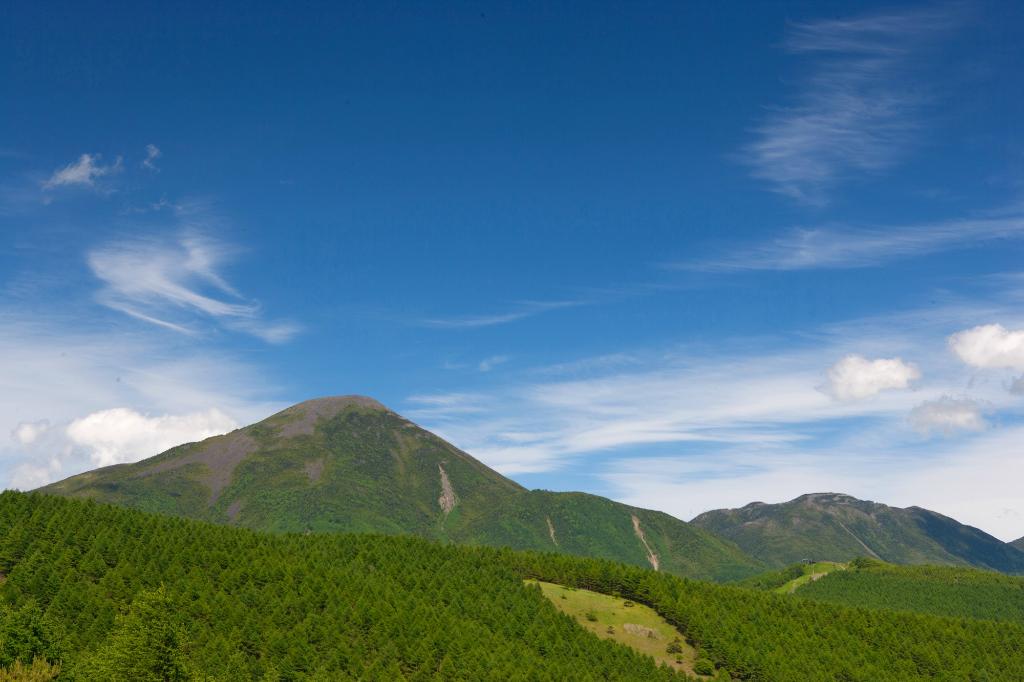 白樺高原ホテル近くにある蓼科山