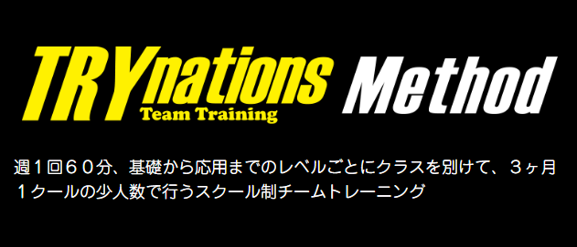 「TRYnations Team Training」の紹介ビジュアル