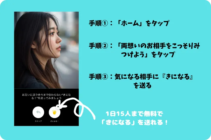 ペアーズ　きになる機能　解説