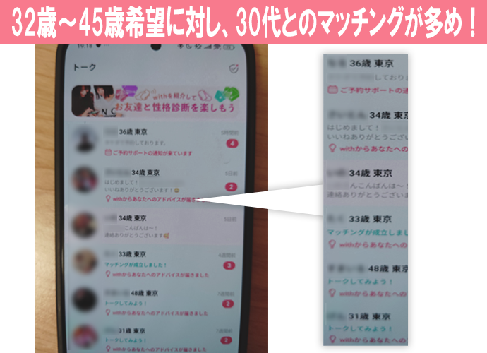 実際のやり取りの画像