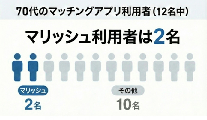 マッチングアプリを利用している70代12名に独自調査