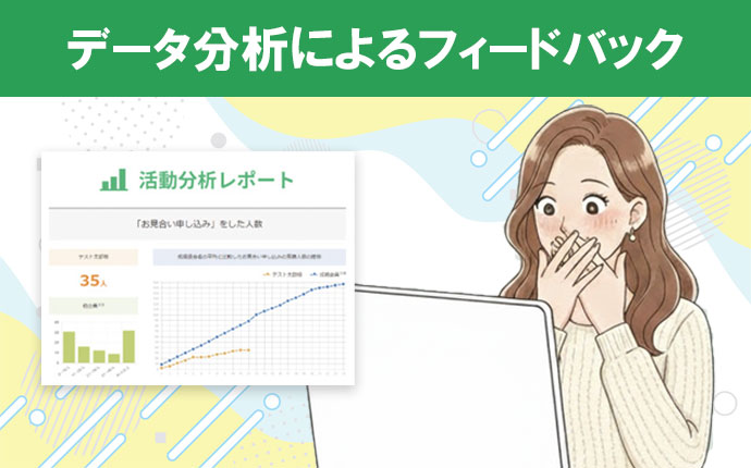 他社とココが違う｜データ分析によるフィードバック