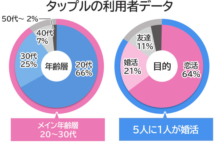 タップルの利用者データ