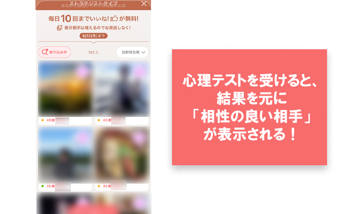 アキさんが実際に受けた心理テストの画面