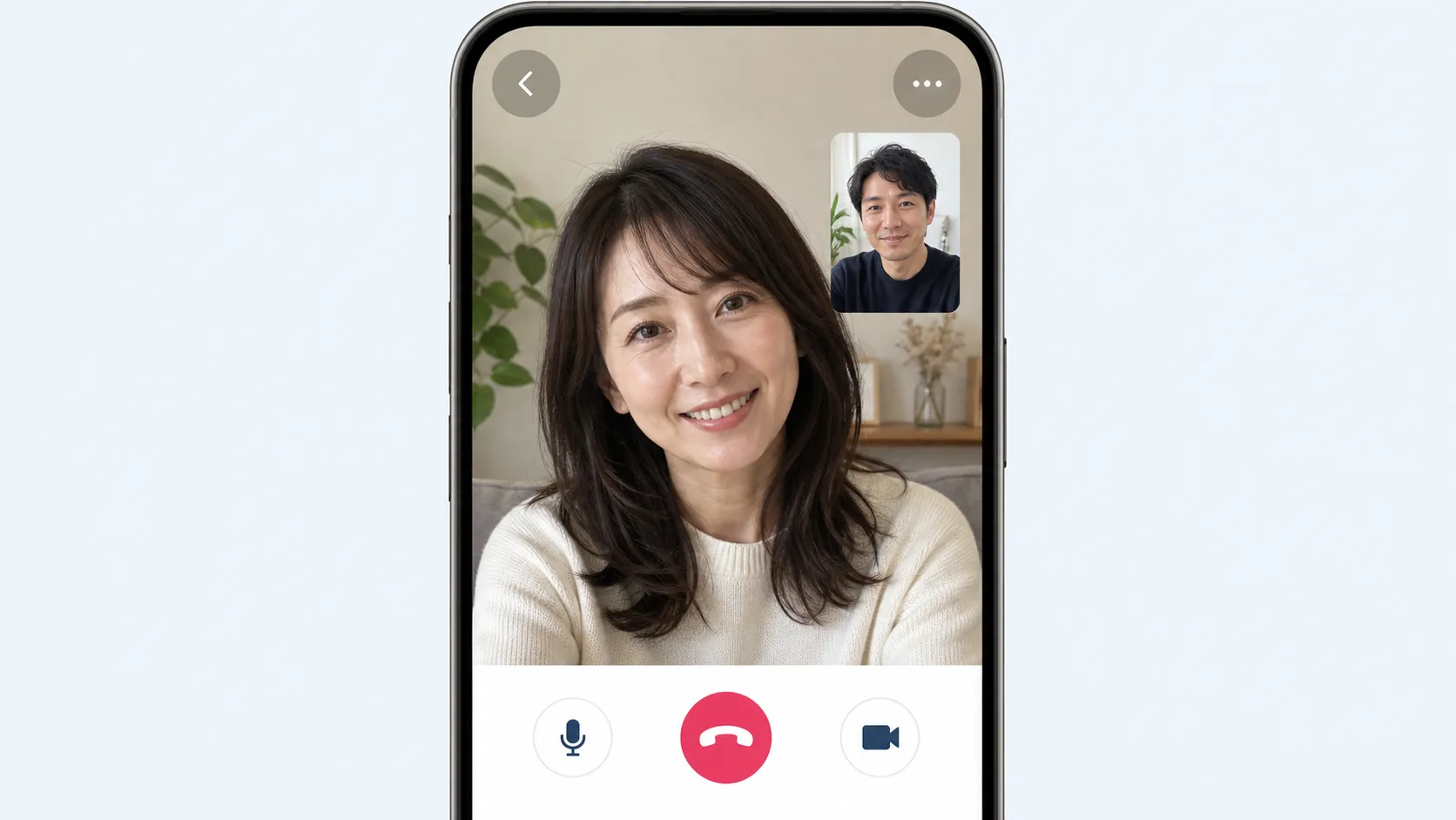 アプリ内ビデオ通話の画面イメージ